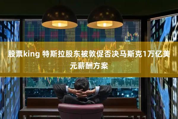 股票king 特斯拉股东被敦促否决马斯克1万亿美元薪酬方案